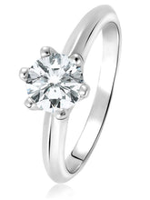 Dazzling Silver Crystal Glow Ring