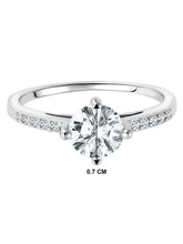 Elegantly Sculpted Crystal Beauty Ring