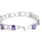 Celestial Amethyst Crystal Link Bracelet