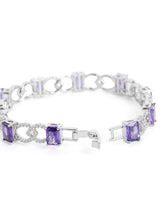 Celestial Amethyst Crystal Link Bracelet