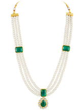 Divine Era Layered Crystal Bridal Set - White Green