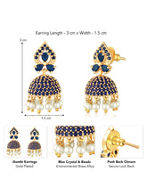 Crystal Jhumka Earrings | Sparkling & Traditional Designs – Peora