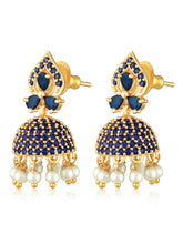 Crystal Jhumka Earrings | Sparkling & Traditional Designs – Peora