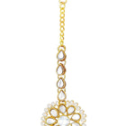 Graceful Jhumki Pearl Kundan Tikka Set