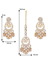 Maang Tikka Set – Elegant Bridal Forehead Jewellery | Peora

