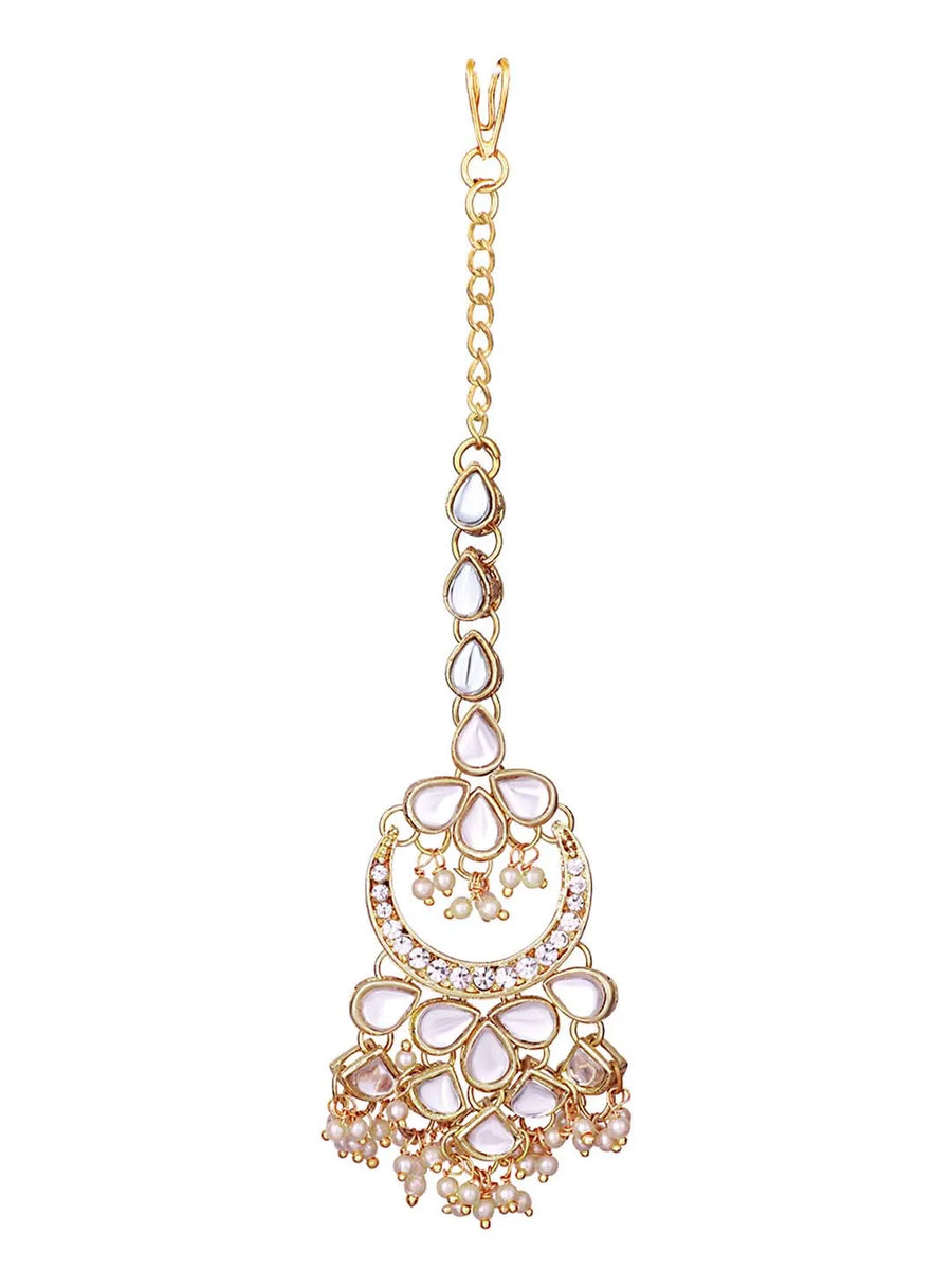 Maang Tikka Set – Elegant Bridal Forehead Jewellery | Peora

