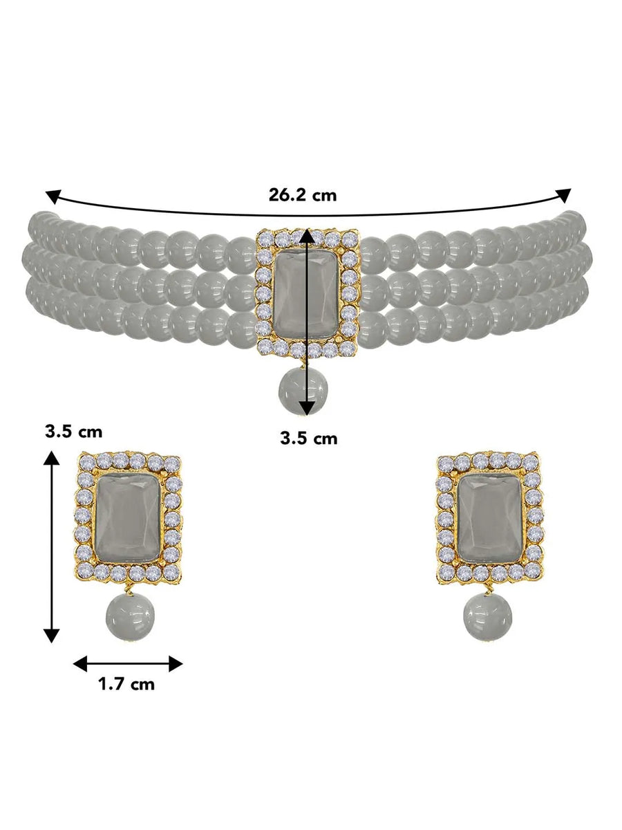 Pearl Choker Set by Peora | Elegant Pearl Fashion Jewellery

