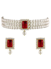 Pearl Choker Set by Peora | Elegant Pearl Fashion Jewellery


