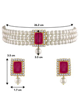 Pearl Choker Set by Peora | Elegant Pearl Fashion Jewellery

