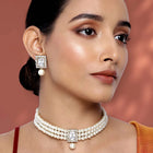 Pearl Choker Set by Peora | Elegant Pearl Fashion Jewellery

