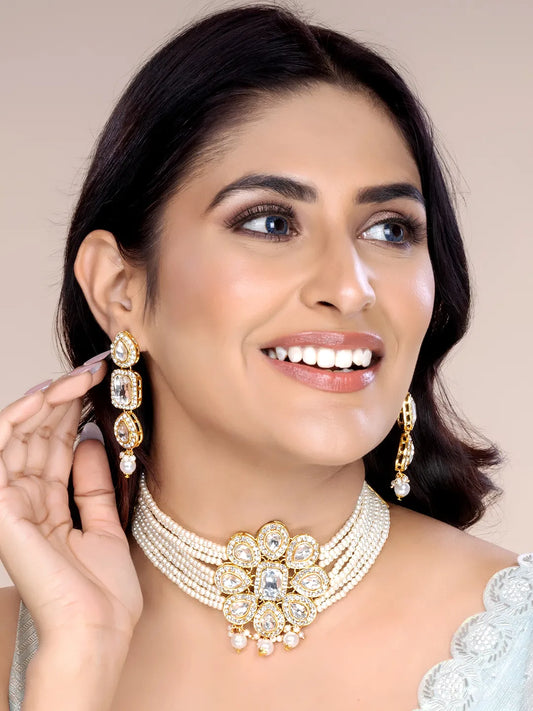 Dazzling Harmony Pearl Choker Set