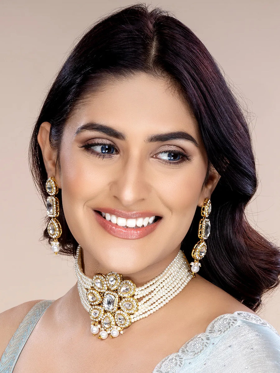 Dazzling Harmony Pearl Choker Set