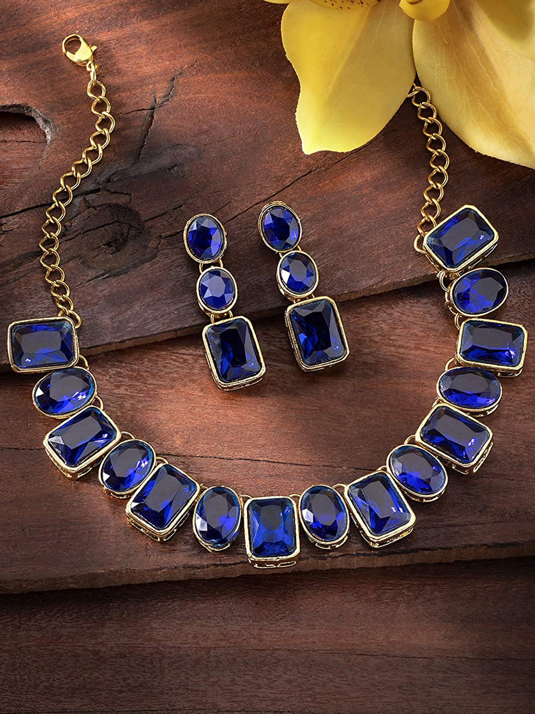 Sapphire Serenity Blue Necklace Set