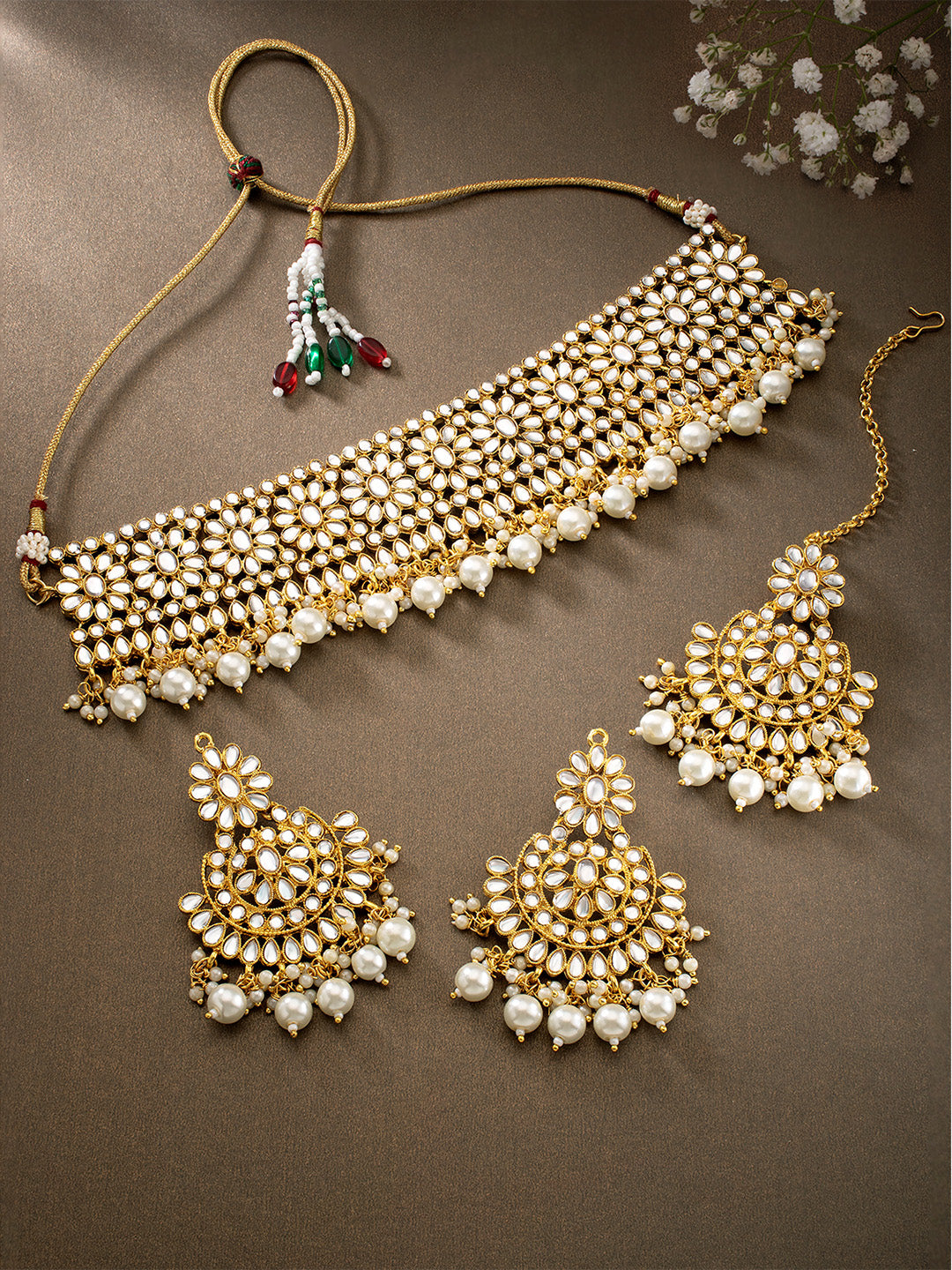 Ornamental Opulence Kundan Necklace Set