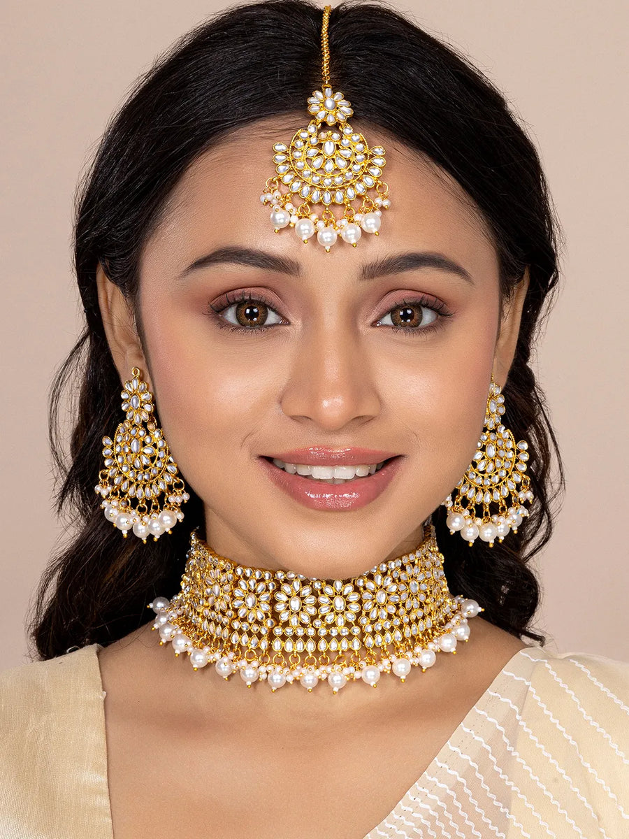 Ornamental Opulence Kundan Necklace Set