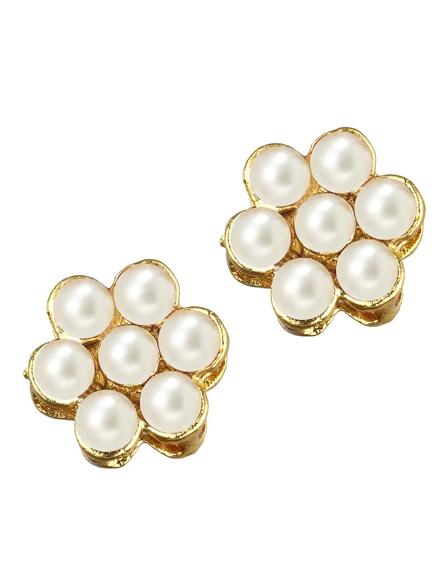 Elegant Trendy Choker & Pearl Set  - Green White