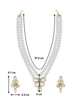 Charisma Trendy Pearl Necklace Set - Grey