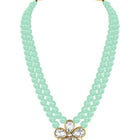 Ethnic Radiance Beaded Necklace Set - Mint