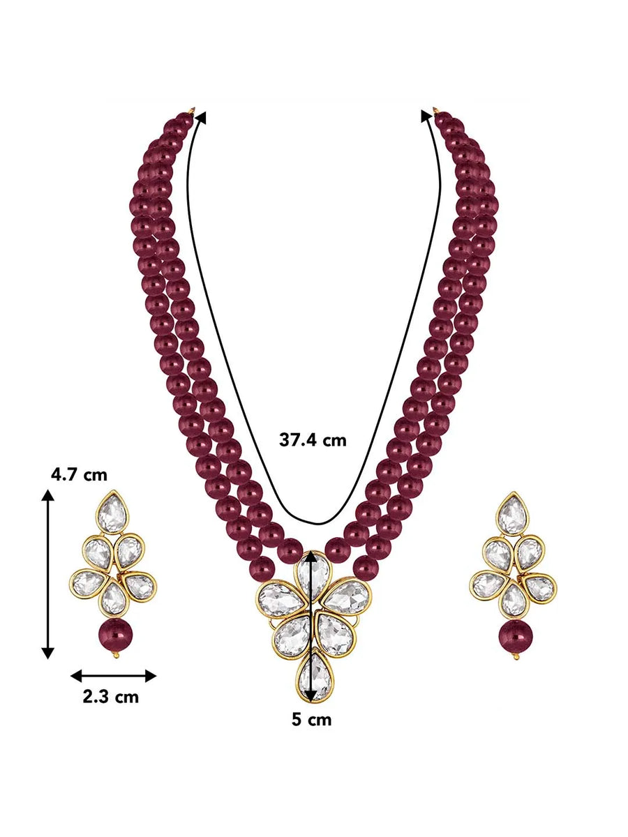 Beaded Necklace Set by Peora | Colourful Fashion Jewellery for Women

