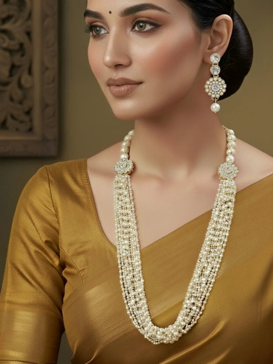 Graceful Layers Beads & Pearls Necklace