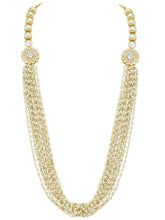 Graceful Layers Beads & Pearls Long Necklace Set