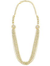 Graceful Layers Beads & Pearls Long Necklace Set