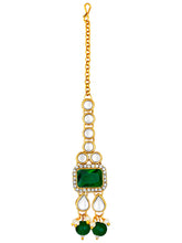 Radiant Green Kundan and Crystals Choker Set