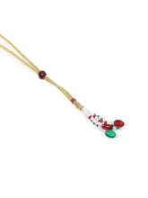 Gracefully Layered Kundan Necklace Set - Green