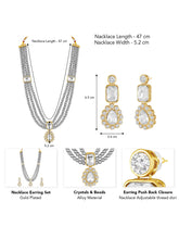 Gracefully Layered Kundan Necklace Set