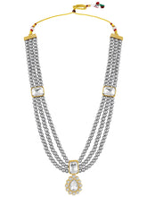 Gracefully Layered Kundan Necklace Set