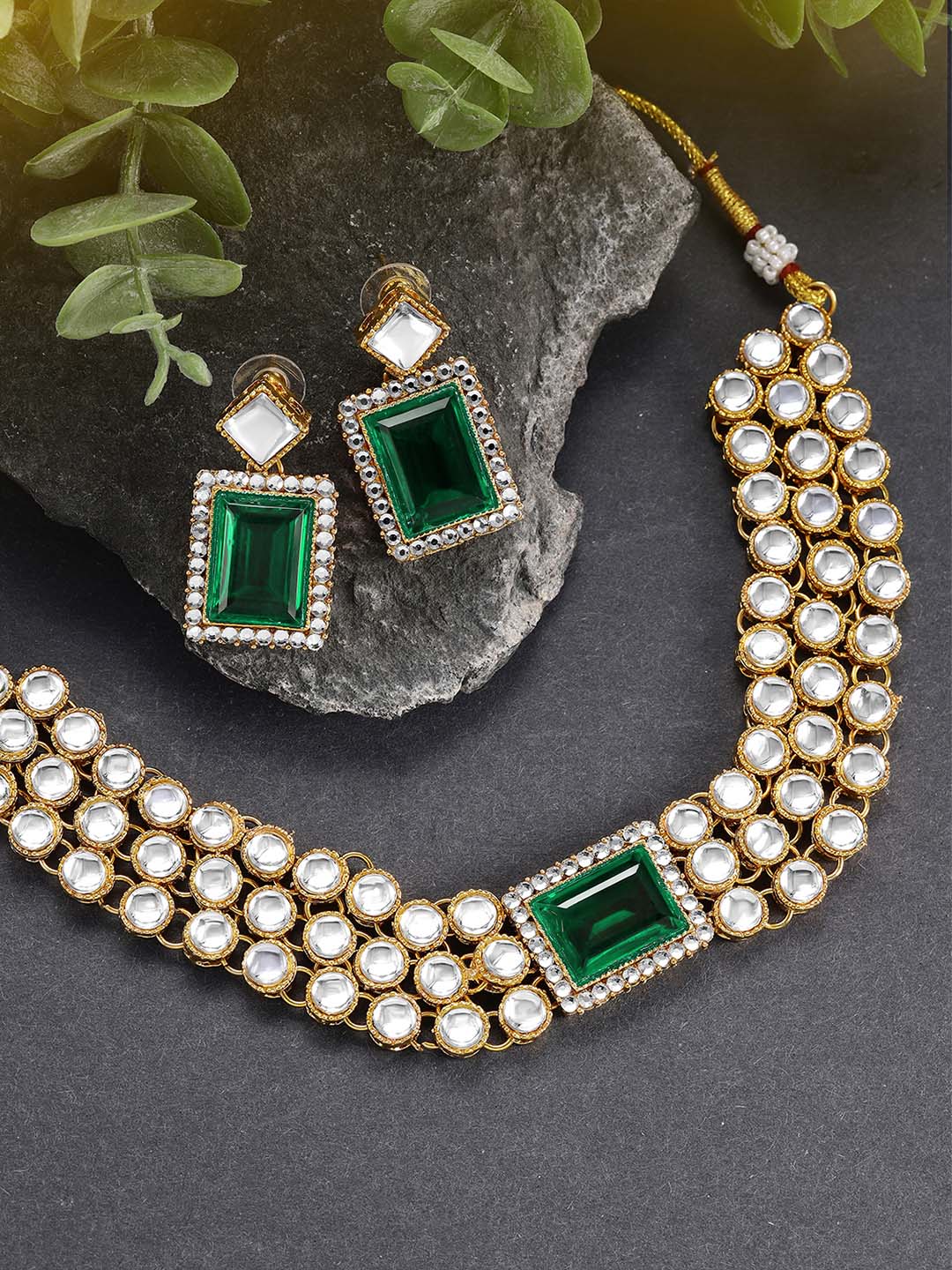 Green Regal Choker Set