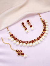 Scarlet Petals Elegant Choker Set