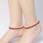 Anklet with Faux Beads | Trendy & Elegant by Peora

