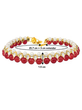 Anklet with Faux Beads | Trendy & Elegant by Peora

