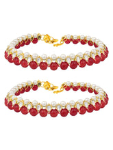 Anklet with Faux Beads | Trendy & Elegant by Peora

