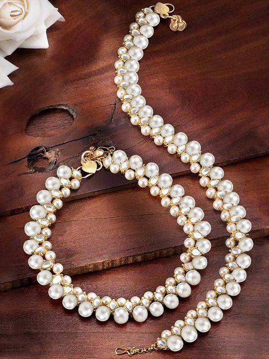 Anklet with Faux Beads | Trendy & Elegant by Peora

