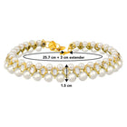 Anklet with Faux Beads | Trendy & Elegant by Peora

