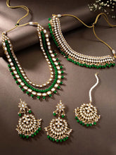 Emerald Enchantment Bridal Jewellery Set | Regal Bridal Collection by Peora