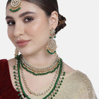 Emerald Enchantment Bridal Jewellery Set | Regal Bridal Collection by Peora