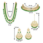 Emerald Enchantment Bridal Jewellery Set | Regal Bridal Collection by Peora