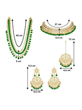 Emerald Enchantment Bridal Jewellery Set | Regal Bridal Collection by Peora