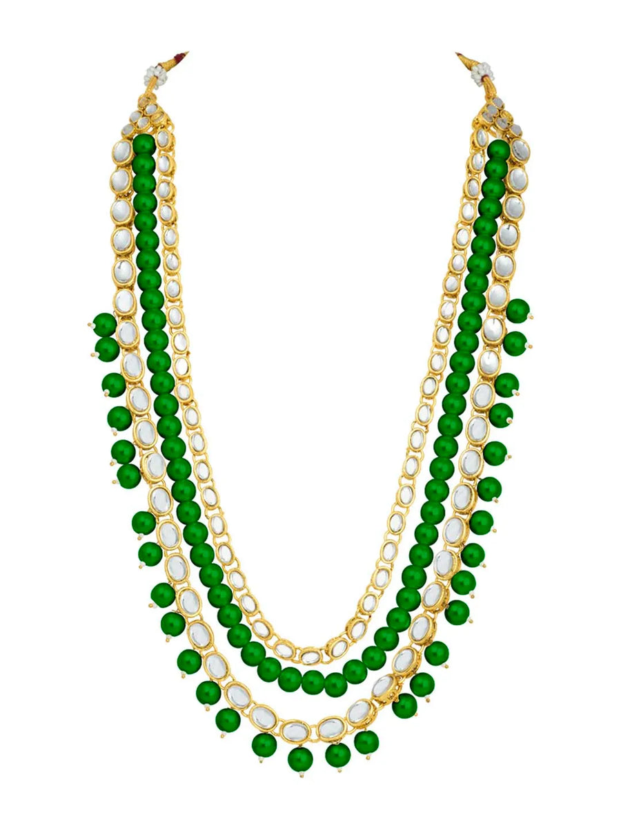 Emerald Enchantment Bridal Jewellery Set | Regal Bridal Collection by Peora