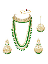 Emerald Enchantment Bridal Jewellery Set | Regal Bridal Collection by Peora