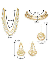 Bridal Splendour White Kundan Pearls Set