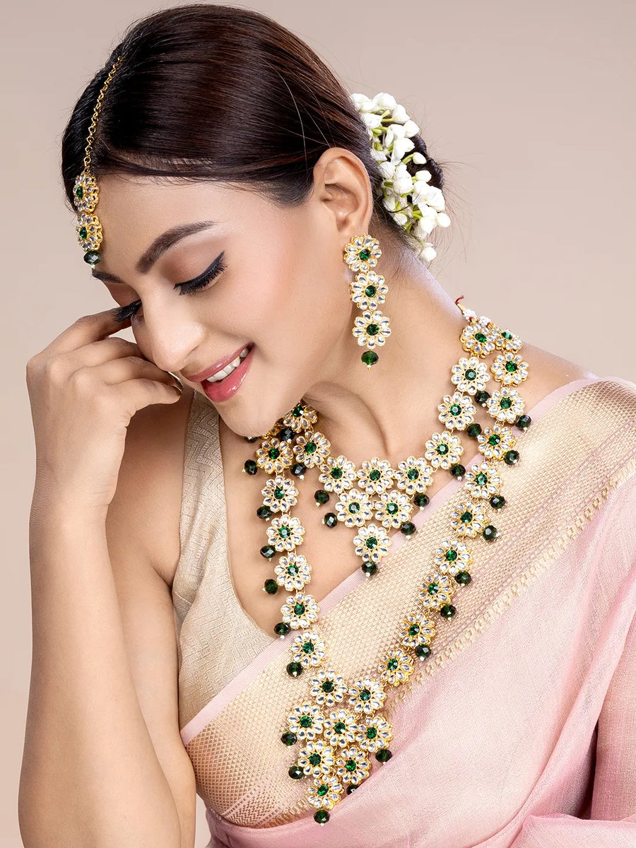 Luxurious Sage Serenade Bridal Set