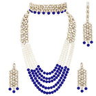 Bridal Bloom Kundan & Pearl Set | Elegant Bridal Jewellery by Peora