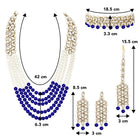 Bridal Bloom Kundan & Pearl Set | Elegant Bridal Jewellery by Peora