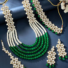 Bridal Bloom Kundan & Pearl Set | Elegant Bridal Jewellery by Peora