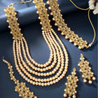 Bridal Bloom Kundan & Pearl Set | Elegant Bridal Jewellery by Peora