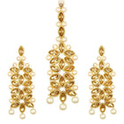 Bridal Bloom Kundan & Pearl Set - Gold